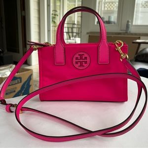 “BARBIE” Pink Tori Burch Crossbody with Removable Shoulder Strap